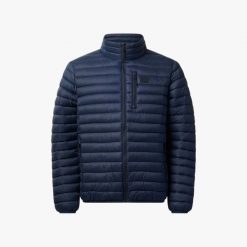 Kurtka pikowana Wędrówki Mężczyzna Lofoten Izolacyjny. Niebieskie kurtki męskie SWEDEMOUNT, m, bez wzorów, z materiału, klasyczne, bez kaptura. Za 399.99 zł.