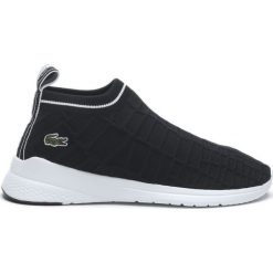 Lacoste Tenisówki Czarny. Czarne trampki i tenisówki damskie Lacoste, bez wzorów, z materiału, bez zapięcia. Za 550.95 zł.