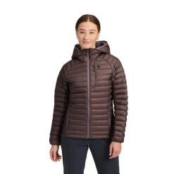 Kurtka puchowa damska z kapturem Black Diamond Deploy 0,1. Fioletowe kurtki sportowe damskie Black Diamond, l, bez wzorów, z nylonu, bez ramiączek, z kapturem, narciarskie. Za 1,193.00 zł.