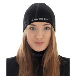 Czapka wełniana unisex Brubeck ACTIVE WOOL. Czarne czapki damskie Brubeck, bez wzorów, z elastanu, sportowe. Za 59.99 zł.
