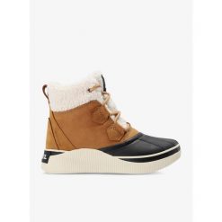 Buty zimowe damskie Sorel Out N About IV Chillz WP. Brązowe obuwie trekkingowe damskie Sorel, bez zapięcia. Za 392.99 zł.
