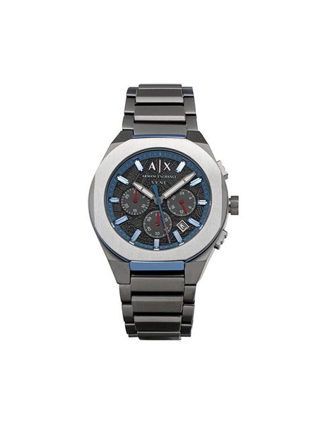 Armani Exchange Zegarek Sync AX4295 Szary. Szare zegarki męskie Armani Exchange, bez wzorów, ze stali. Za 900.99 zł.