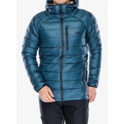 Kurtka puchowa Columbia Arctic Crest Down Hooded Jacket. Niebieskie buty zimowe męskie Columbia, bez wzorów, z puchu, bez obcasa, bez zapięcia. Za 938.69 zł.