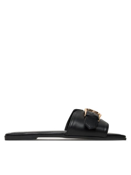 JENNY Klapki RS24SS03-160 Czarny. Czarne klapki damskie Jenny, bez wzorów, z materiału, bez obcasa, bez zapięcia. Za 99.99 zł.