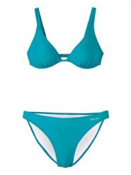 Beco bikini z fiszbiną B-cup petrol. Niebieskie stroje kąpielowe damskie Beco, bez wzorów, z elastanu. Za 239.99 zł.