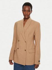 Herskind Marynarka Laila 5411177 Beżowy Slim Fit. Brązowe marynarki i żakiety damskie Herskind, bez wzorów, z syntetyku, bez kołnierzyka, bez ramiączek. Za 1,099.00 zł.