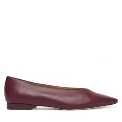 Baleriny LAUREN RALPH LAUREN. Czerwone balerinki damskie Lauren Ralph Lauren, bez wzorów, bez obcasa, bez zapięcia. Za 769.99 zł.