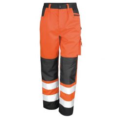 Ochronne Spodnie Dla Dorosłych Unisex Hi Viz Cargo. Żółte spodnie sportowe damskie RESULT, bez wzorów, sportowe, trekkingowe. Za 190.99 zł.