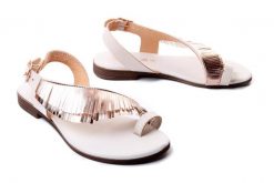 IGI&CO 16795 33 burro, sandały/japonki damskie. Czerwone sandały damskie IGI&CO, bez wzorów, ze skóry, bez obcasa, bez zapięcia. Za 149.95 zł.