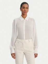 Fracomina Koszula FR26ST6026W41201 Biały Regular Fit. Białe koszule damskie Fracomina, l, bez wzorów, z syntetyku, bez kołnierzyka, bez ramiączek. Za 369.99 zł.