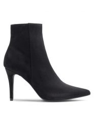 Jenny Fairy Botki SUSI LS5542-12A Czarny. Czarne botki damskie Jenny Fairy, bez wzorów, z materiału, bez obcasa, na szpilce, bez zapięcia. Za 99.99 zł.