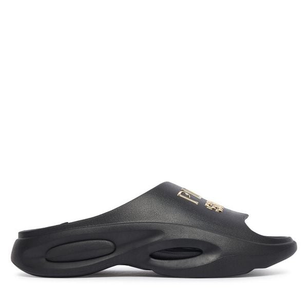 Klapki Plein Sport. Czarne klapki męskie Plein Sport, bez wzorów, bez zapięcia. Za 399.99 zł.