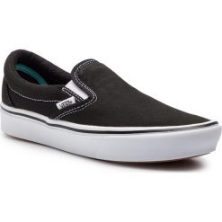Tenisówki VANS - ComfyCush Slip-On VN0A3WMDVNE1 (Classic) Black/True Whit. Czarne trampki i tenisówki damskie Vans, bez wzorów, z gumy, bez zapięcia. W wyprzedaży za 269.00 zł.