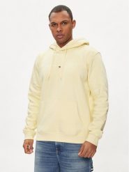 Tommy Jeans Bluza Linear Logo DM0DM17985 Żółty Regular Fit. Żółte bluzy męskie Tommy Jeans, m, bez wzorów, z bawełny, bez ramiączek, bez kaptura. Za 239.99 zł.