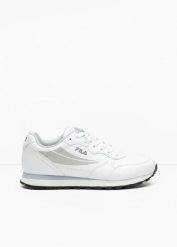 Sneakersy Fila z siateczkową wstawką. Białe obuwie sportowe damskie bonprix, bez wzorów, bez zapięcia. Za 154.99 zł.