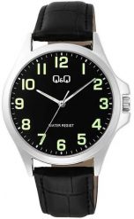 Zegarek QQ Zegarek męski QQ C36A-014P czarny. Czarne zegarki męskie Q&Q, bez wzorów. Za 140.00 zł.