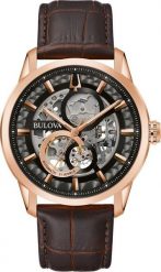 Zegarek Bulova Zegarek męski Bulova 97A169 brązowy. Brązowe zegarki męskie Bulova, bez wzorów. Za 2,729.00 zł.