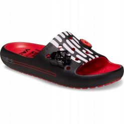 Klapki Dla Dorosłych Crocs Classic Darth Vader Slide. Czarne klapki męskie Crocs, bez wzorów, z materiału, bez zapięcia. Za 167.99 zł.