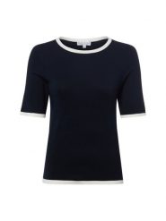 Marie Lund Sweter Kobiety wiskoza niebieski, M. Niebieskie swetry nierozpinane damskie Marie Lund, m, bez wzorów, z wiskozy, eleganckie, bez kołnierzyka, bez ramiączek. Za 139.95 zł.