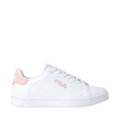 Buty damskie Fila Courtbay. Białe obuwie sportowe damskie Fila, bez wzorów, bez zapięcia, trekkingowe. W wyprzedaży za 168.00 zł.