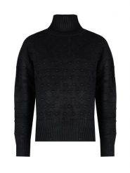 Silvian Heach Sweter | PGA22130LU | Kobieta | Czarny. Czarne swetry nierozpinane damskie Silvian Heach, m, bez wzorów, z dzianiny, bez kołnierzyka, moda ciążowa, bez ramiączek. W wyprzedaży za 199.00 zł.