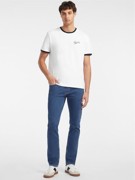 Guess Jeans Jeansy M4YA1C D5DM2 Granatowy Slim Fit. Niebieskie jeansy męskie Guess Jeans, z bawełny. Za 359.99 zł.