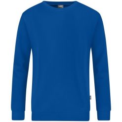Bluza Jako Organic. Niebieskie bluzy damskie Jako, m, bez wzorów, z bawełny, biznesowe, bez ramiączek, bez kaptura. Za 156.80 zł.
