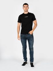 Les Hommes T-Shirt "Embrodery" | LBT1031700E | Mężczyzna | Czarny. Czarne t-shirty męskie Les Hommes, m, bez wzorów, z bawełny, bez kołnierzyka, bez ramiączek. W wyprzedaży za 389.00 zł.