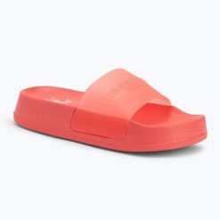 Klapki damskie U.S. Polo Assn. AMAMI009A. Czerwone klapki damskie U.S. Polo Assn., na lato, bez wzorów, z tworzywa sztucznego, biznesowe, bez obcasa, bez zapięcia. Za 109.99 zł.