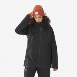 Kurtka narciarska damska Simond FR900 freeride. Czarne kurtki sportowe damskie SIMOND, na zimę, m, bez wzorów, bez ramiączek, bez kaptura, narciarskie. Za 879.99 zł.