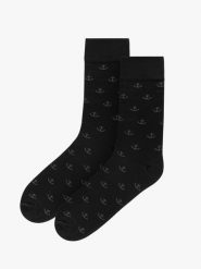 Skarpetki za kostkę męskie SKARPETY. Czarne skarpety męskie Ryłko, bez wzorów, z bawełny. Za 24.99 zł.