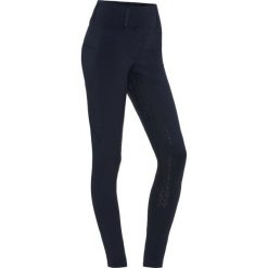 Damskie legginsy jeździeckie z pełną przyczepnością Equipage Shannon. Niebieskie legginsy damskie EQUIPAGE, bez wzorów, z elastanu. Za 389.00 zł.