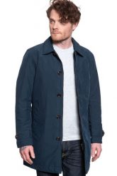 JACK & JONES JPRJEFF COAT NAVY BLAZER 12122808. Niebieskie płaszcze męskie Jack & Jones, m, bez wzorów, bez kołnierzyka, bez kaptura. Za 209.99 zł.