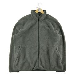 Second life - Męska szara kurtka polarowa TNF Sherpa - Jak nowy. Szare kurtki męskie The North Face, m, bez wzorów, z polaru, sportowe, bez kaptura. Za 211.46 zł.