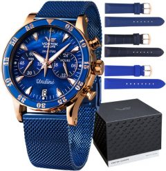 Zegarek damski Vostok Europe VK64-515B670BBL niebieski. Niebieskie zegarki damskie Vostok Europe. Za 3,237.61 zł.