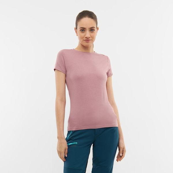 Koszulka turystyczna damska Viking Lenta Bamboo. Czerwone koszulki sportowe damskie Viking, xs, bez wzorów, bez ramiączek. Za 107.59 zł.