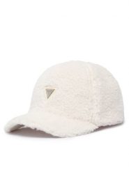 Guess Czapka z daszkiem J6BZ48 W4086 Kremowy. Białe czapki damskie Guess, z aplikacjami, z poliesteru. Za 134.99 zł.