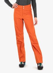 Spodnie damskie Fjallraven Bergtagen Lite Eco-Shell Trs - h.orange rozmiar: m. Pomarańczowe spodnie dresowe damskie ODLO, bez wzorów, sportowe. Za 1,570.06 zł.