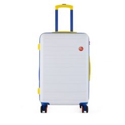 Walizka średnia Semi Line. Białe walizki damskie Semi-line, bez wzorów, średnie. Za 239.99 zł.
