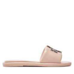 Klapki Tory Burch. Czerwone klapki damskie Tory Burch, bez wzorów, sportowe, bez obcasa, bez zapięcia. Za 1,119.00 zł.