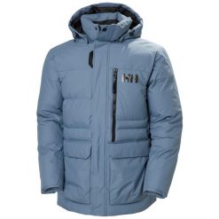 Kurtka puchowa Helly Hansen Tromsoe. Niebieskie kurtki sportowe męskie Helly Hansen, na zimę, m, bez wzorów, z puchu, bez kaptura, narciarskie. W wyprzedaży za 1,312.50 zł.