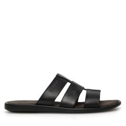 Klapki Lasocki. Czarne klapki męskie Lasocki, bez wzorów, bez zapięcia. Za 129.99 zł.