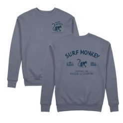 Bluza Save the Ocean – Okrągły dekolt / Dorosły (Ciemny Niebieski). Niebieskie bluzy damskie SURF MONKEY, l, bez wzorów, z bawełny, bez ramiączek, bez kaptura. Za 309.95 zł.
