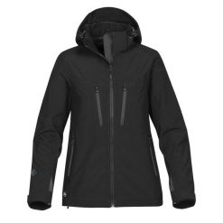 Damska Kurtka Patrol Soft Shell. Czarne kurtki sportowe damskie STORMTECH, l, bez wzorów, bez ramiączek, bez kaptura, trekkingowe. Za 921.99 zł.
