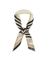 KARL LAGERFELD Apaszka B2W33047 Beżowy jasny. Brązowe rękawiczki damskie KARL LAGERFELD, bez wzorów, z jedwabiu. Za 429.99 zł.