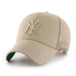 New York Yankees Branson Czapka baseballowa - Regulowana - Khaki - Dla dorosłych. Zielone czapki damskie 47 Brand, bez wzorów, z bawełny. Za 99.99 zł.