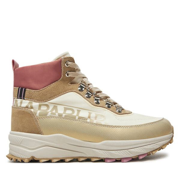 Trapery Napapijri. Brązowe trapery damskie Napapijri, bez zapięcia. Za 629.99 zł.