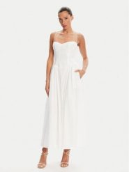 Bardot Sukienka wieczorowa Estie 59786DB Biały Regular Fit. Białe sukienki damskie Bardot, bez wzorów, z bawełny, wizytowe, bez kołnierzyka, bez ramiączek. Za 379.99 zł.