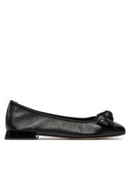 Caprice Baleriny 9-22105-42 Czarny. Czarne balerinki damskie Caprice, bez wzorów, ze skóry, bez obcasa, bez zapięcia. Za 303.99 zł.