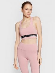 Guess Biustonosz top Aline V2YP12 KABR0 Różowy. Czerwone topy damskie Guess, l, z aplikacjami, z bawełny, bez kołnierzyka, bez ramiączek. Za 199.99 zł.
